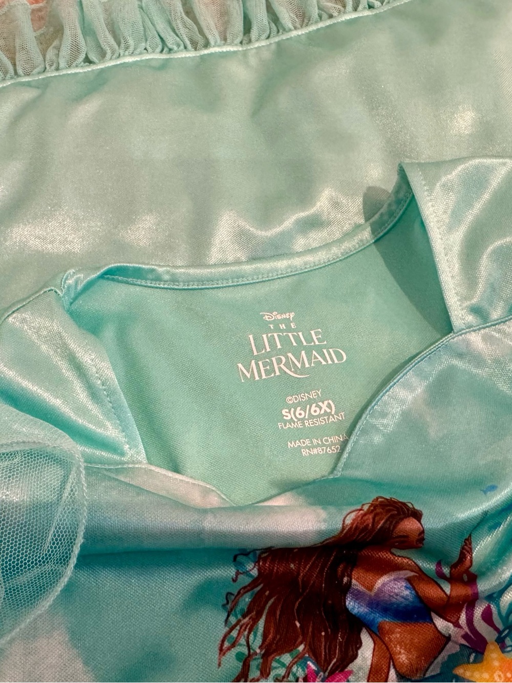 Disney Little Mermaid Nightgown - Picture 4 of 4